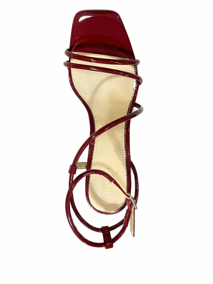 Heels Strappy Cord Heeled Sandal Dark Jam Red 8211 GUESS Women