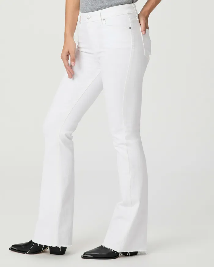 High Rise Laurel Canyon 32 Inch Bootcut 8211 Crisp White Denim PAIGE Women