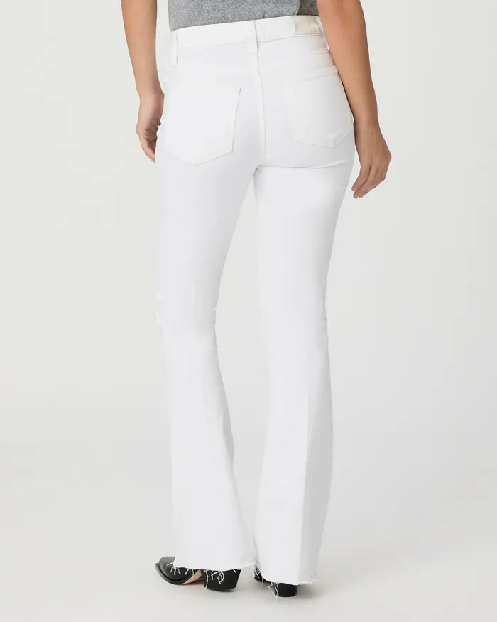 High Rise Laurel Canyon 32 Inch Bootcut 8211 Crisp White Denim PAIGE Women
