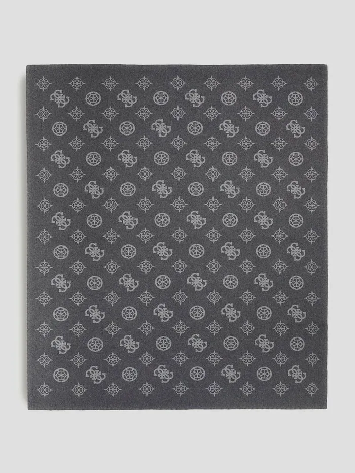 Home Fleece Peony Blanket Marble BlkWht 8211 GUESS Women