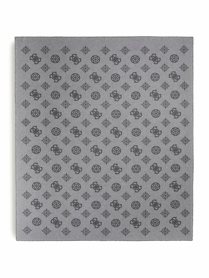 Home Fleece Peony Blanket Marble BlkWht 8211 GUESS Women