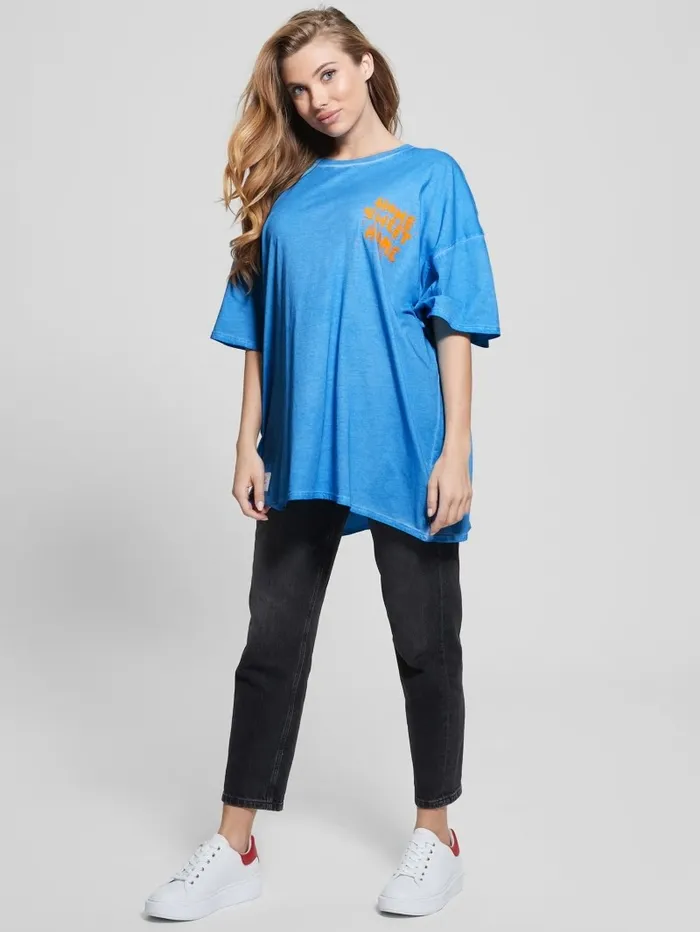 Home Sweet Home Lounge Tee Morning Glory Multi Women Tops GUESS Home Sweet Home Lounge Tee Morning Glory Multi Women Tops GUESS