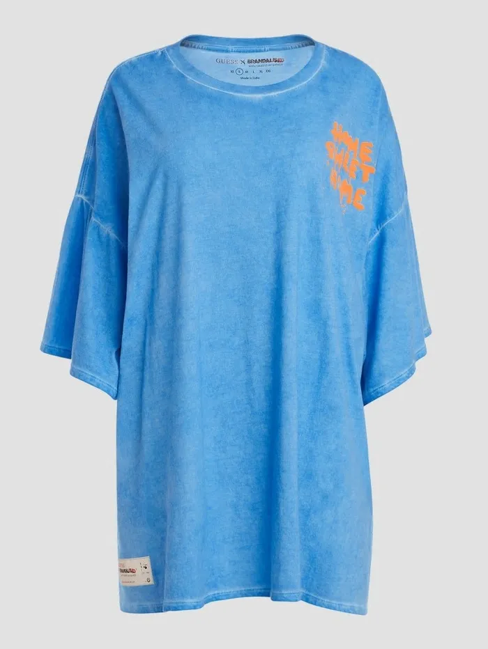 Home Sweet Home Lounge Tee Morning Glory Multi Women Tops GUESS Home Sweet Home Lounge Tee Morning Glory Multi Women Tops GUESS