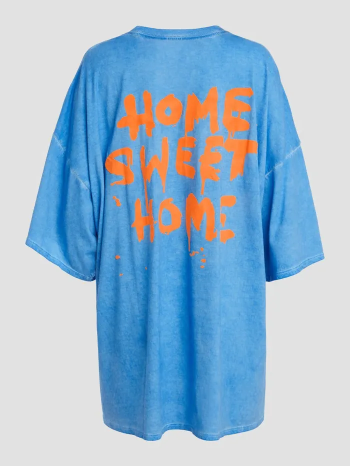 Home Sweet Home Lounge Tee Morning Glory Multi Women Tops GUESS Home Sweet Home Lounge Tee Morning Glory Multi Women Tops GUESS
