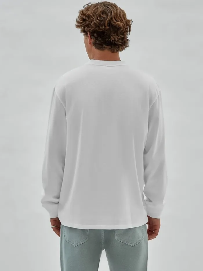 Hoodies and Sweaters GUESS Men GUESS Originals Established Logo Tee Pure White