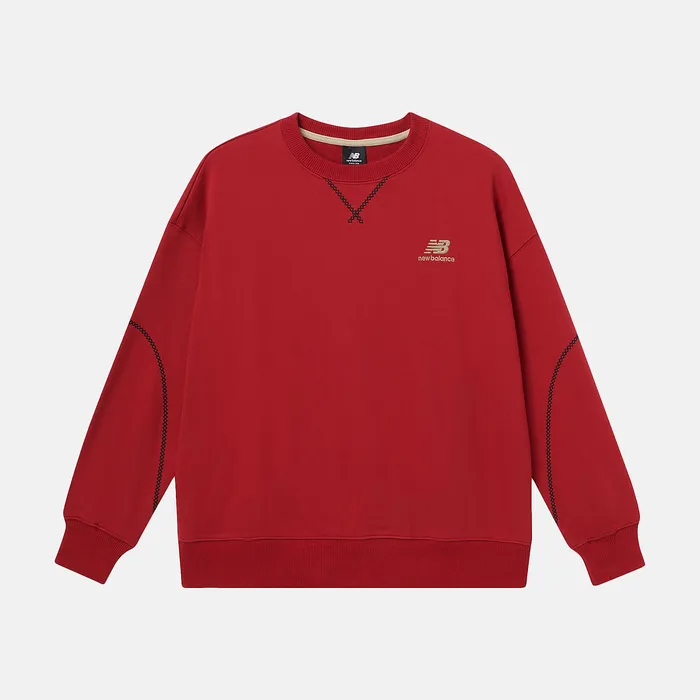Hoodies and Sweatshirts NB Athletics Lunar New Year French Terry Crewneck CRIMSON 8211 New Balance Women Hoodies and Sweatshirts NB Athletics Lunar New Year French Terry Crewneck CRIMSON 8211 New Balance Women
