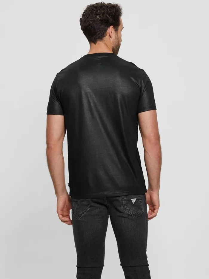 Houndstooth ShortSleeve Tee Black TShirts and Tanks GUESS Men Houndstooth ShortSleeve Tee Black TShirts and Tanks GUESS Men
