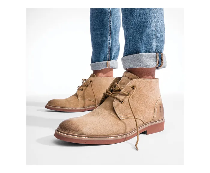 Hush Puppies Detroit Chukka Cognac Leather Men Boots