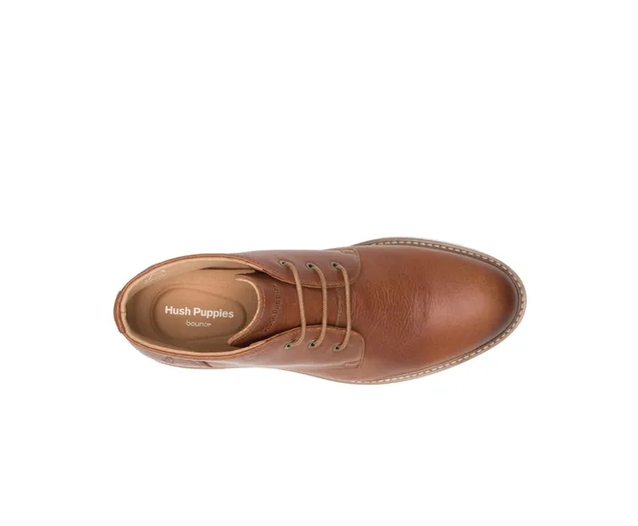 Hush Puppies Detroit Chukka Cognac Leather Men Boots