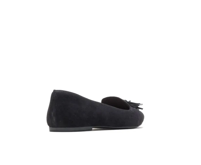 Hush Puppies Flats and SlipOns Women Sadie Tassel SlipOn Black Suede Hush Puppies Flats and SlipOns Women Sadie Tassel SlipOn Black Suede