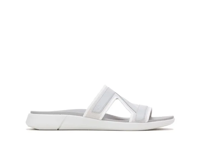Hush Puppies Willa Knit Slide Vapor Grey Knit Women Sandals