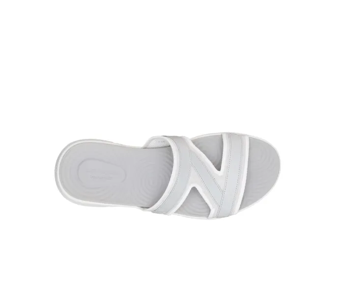 Hush Puppies Willa Knit Slide Vapor Grey Knit Women Sandals