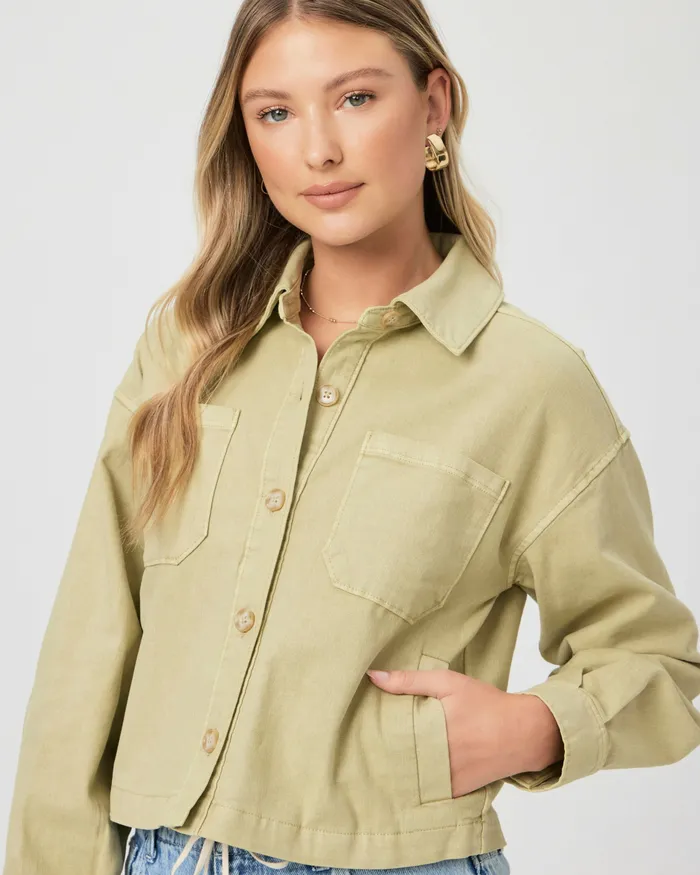 Jackets and Coats Connor Shacket 8211 Vintage Pale Olive PAIGE Women Jackets and Coats Connor Shacket 8211 Vintage Pale Olive PAIGE Women