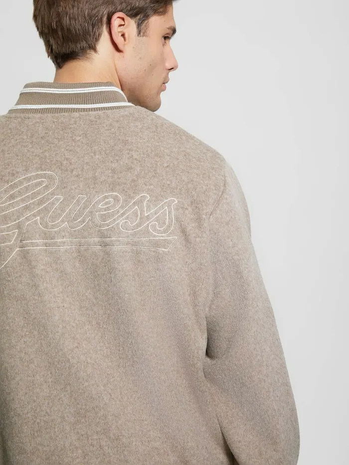 Jackets and Coats GUESS Men Eco Flight Jacket Silk Taupe Multi