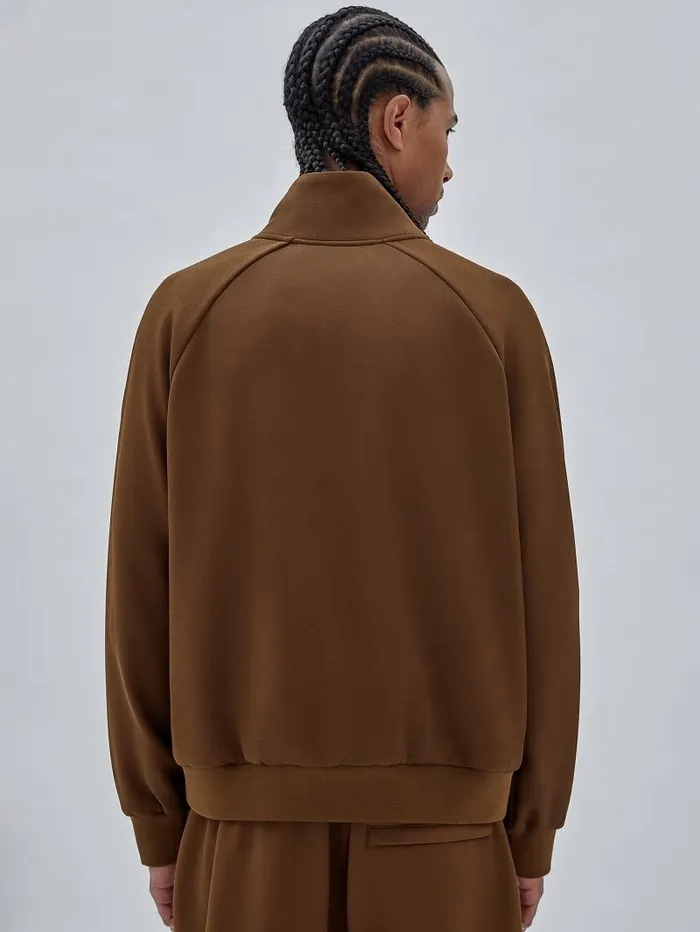 Jackets and Coats GUESS Men GUESS Originals Eco Tricot Track Jacket Brown Sand