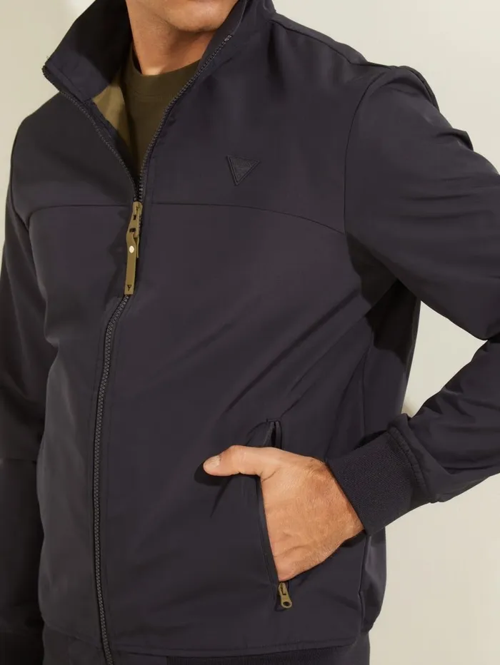 Jackets and Coats Men GUESS Amos Flight Jacket Deep Marine