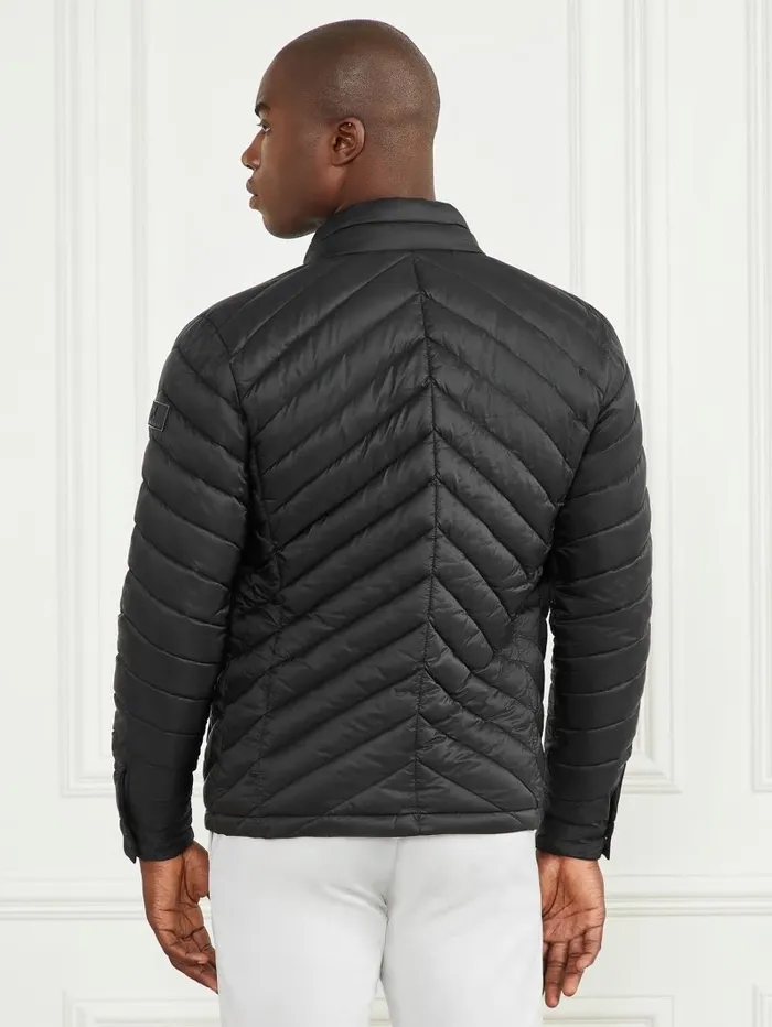 Jackets and Coats Padded Chevron Jacket Black GUESS Men Jackets and Coats Padded Chevron Jacket Black GUESS Men