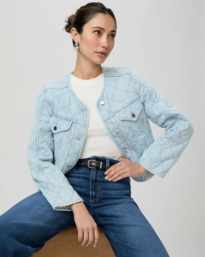 Jackets and Coats PAIGE Women Jayla Cropped Quilted Jacket 8211 Aella