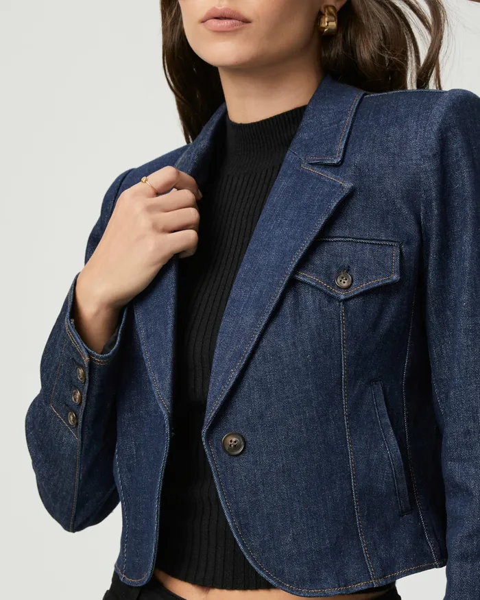 Jackets and Coats Women Betania Denim Blazer 8211 Magdalena PAIGE Jackets and Coats Women Betania Denim Blazer 8211 Magdalena PAIGE