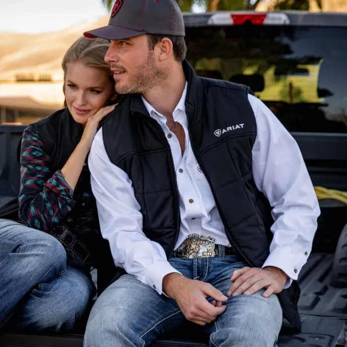 Jackets and Vests Men Ariat Crius Insulated Vest Black Jackets and Vests Men Ariat Crius Insulated Vest Black