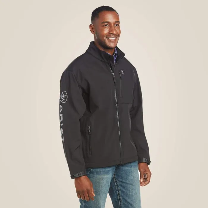 Jackets and Vests Men Ariat Logo 20 Softshell Jacket Black