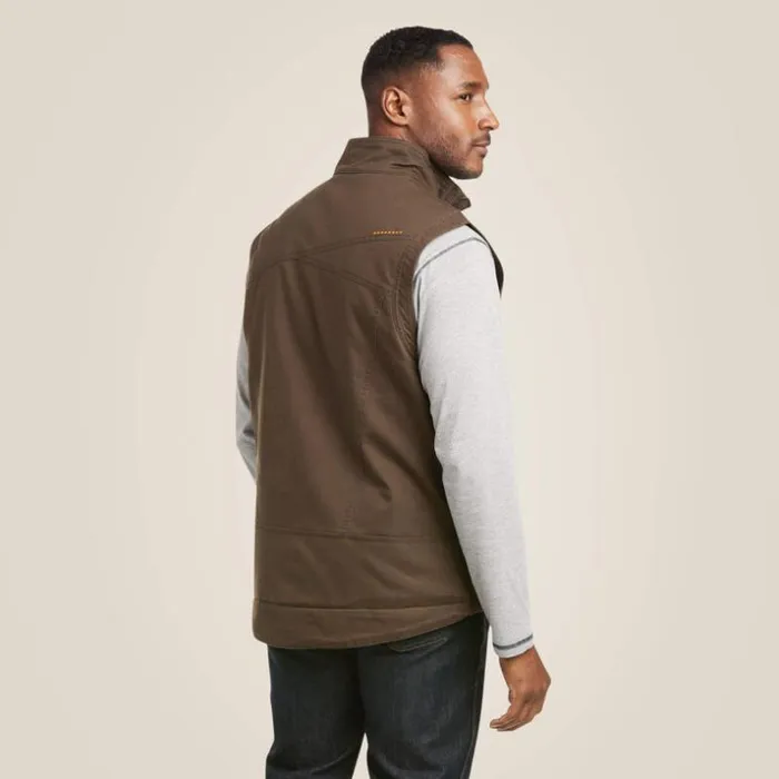 Jackets and Vests Men Ariat Rebar Washed DuraCanvas Insulated Vest Wren Jackets and Vests Men Ariat Rebar Washed DuraCanvas Insulated Vest Wren