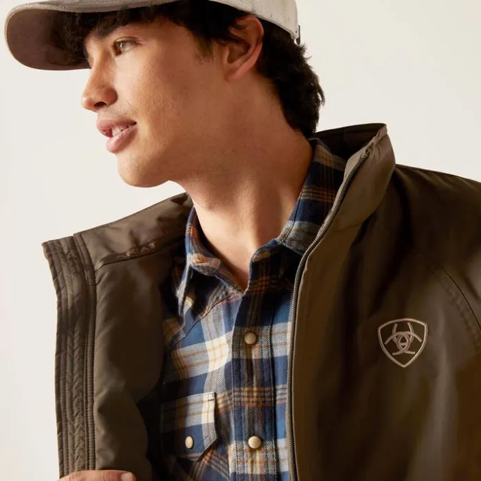 Jackets and Vests Men Ariat Team Insulated Jacket Banyan Bark