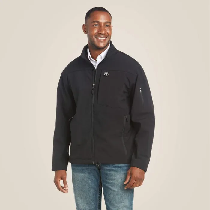 Jackets and Vests Men Ariat Vernon 20 Softshell Jacket Black