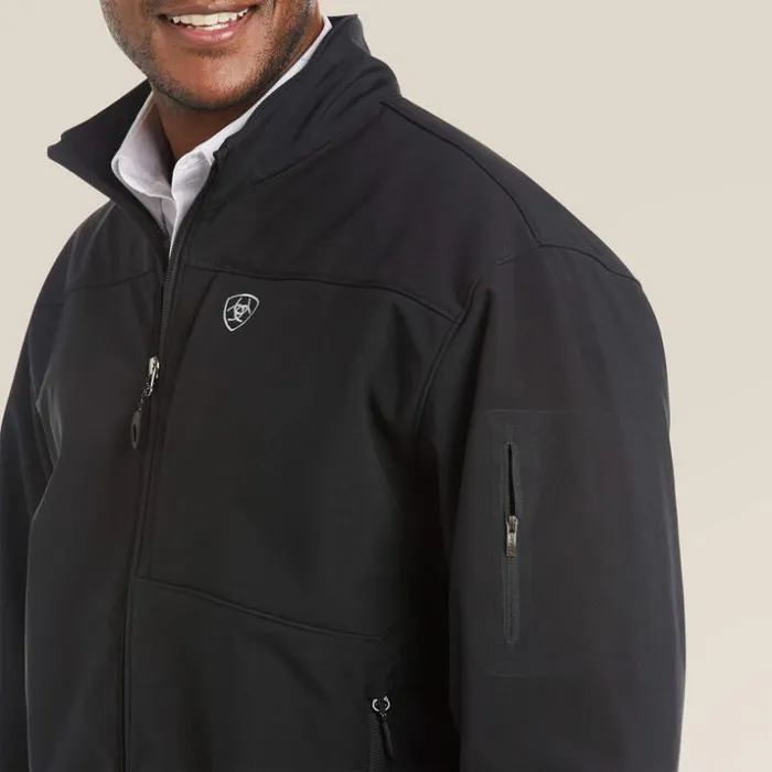 Jackets and Vests Men Ariat Vernon 20 Softshell Jacket Black