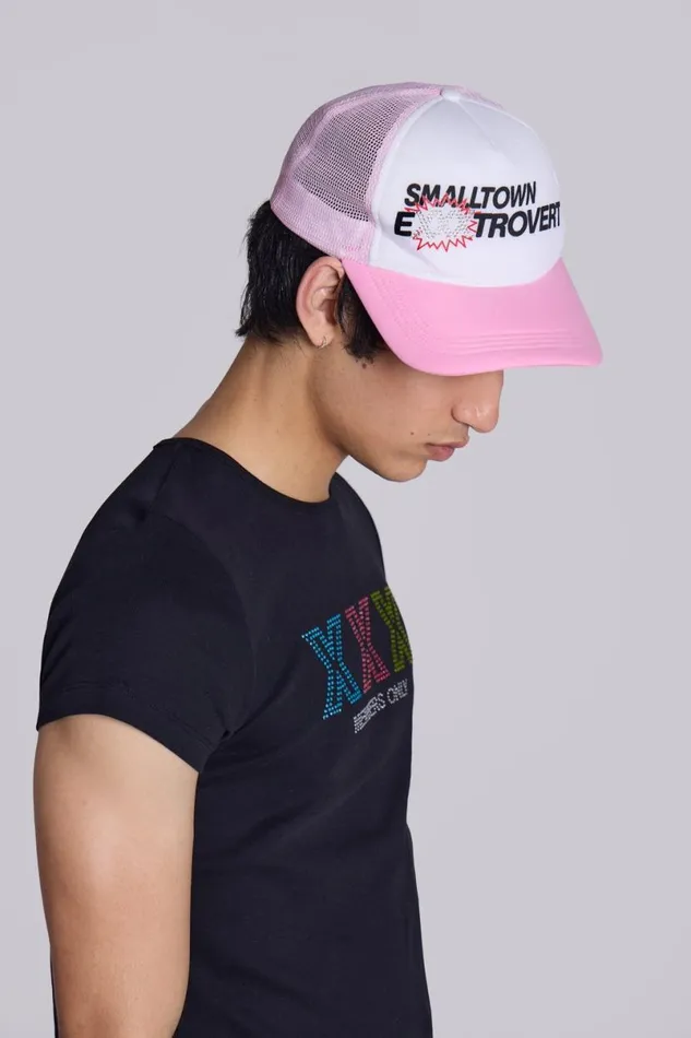Jaded London Accessories Men Extrovert Mesh Trucker Hat Multi