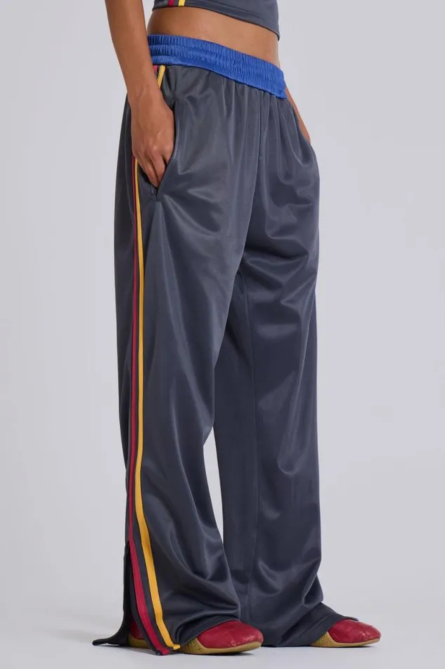 Jaded London Baggy Joggers and Sweatpants Women Pitchside Football Baggy Joggers Blue