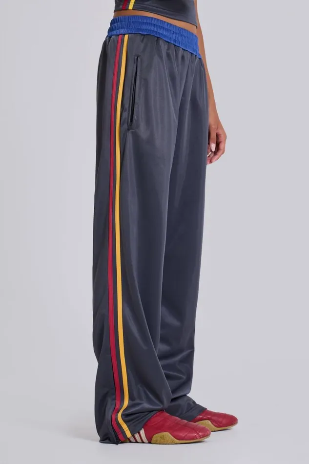 Jaded London Baggy Joggers and Sweatpants Women Pitchside Football Baggy Joggers Blue