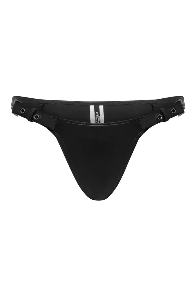 Jaded London Bikini Bottoms Women Black Hydra Micro Bikini Bottoms With Buckle Detail