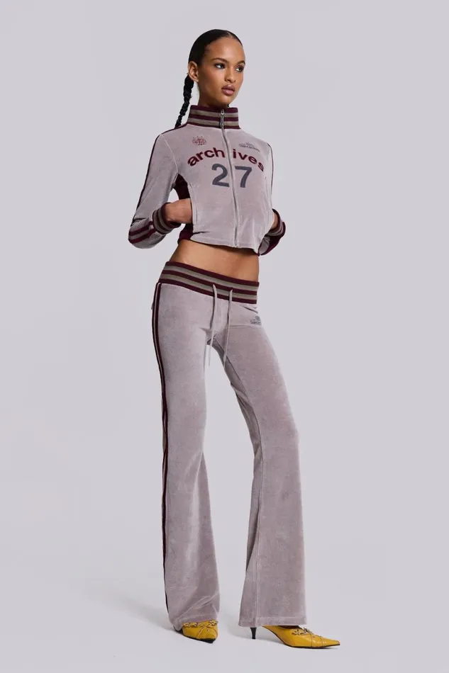 Jaded London CoOrds Women 27 Velour Track Top Multi