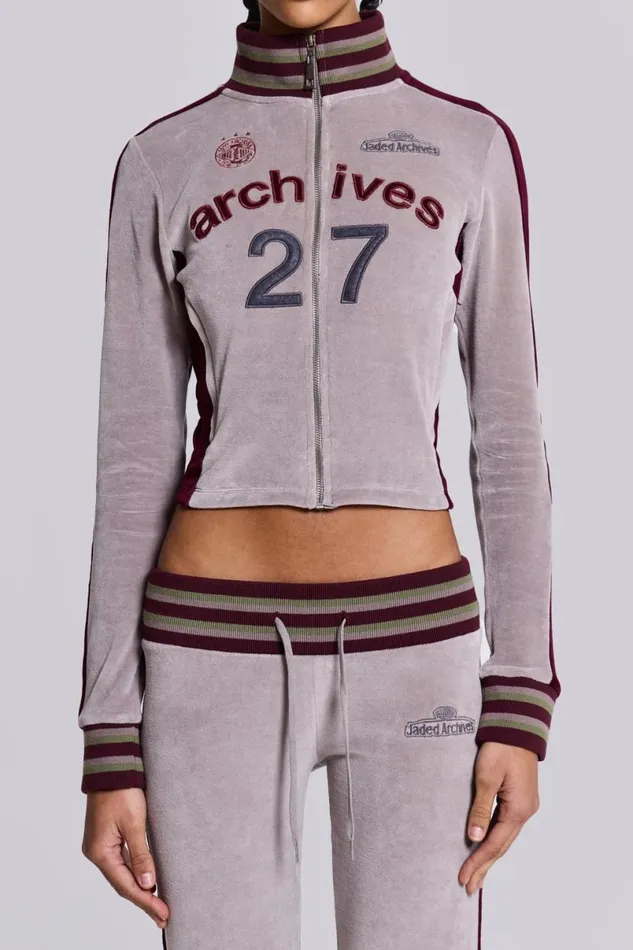 Jaded London CoOrds Women 27 Velour Track Top Multi