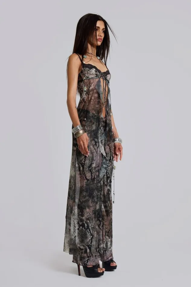 Jaded London CoOrds Women Astoria Bralette In Snake Snake