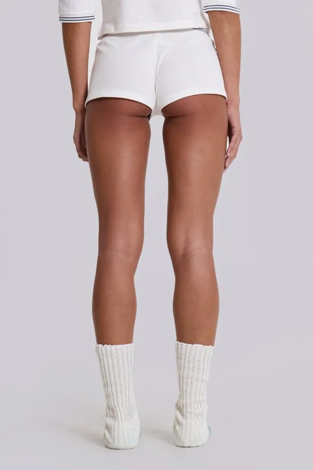 Jaded London CoOrds Women JL Boxer Shorts White