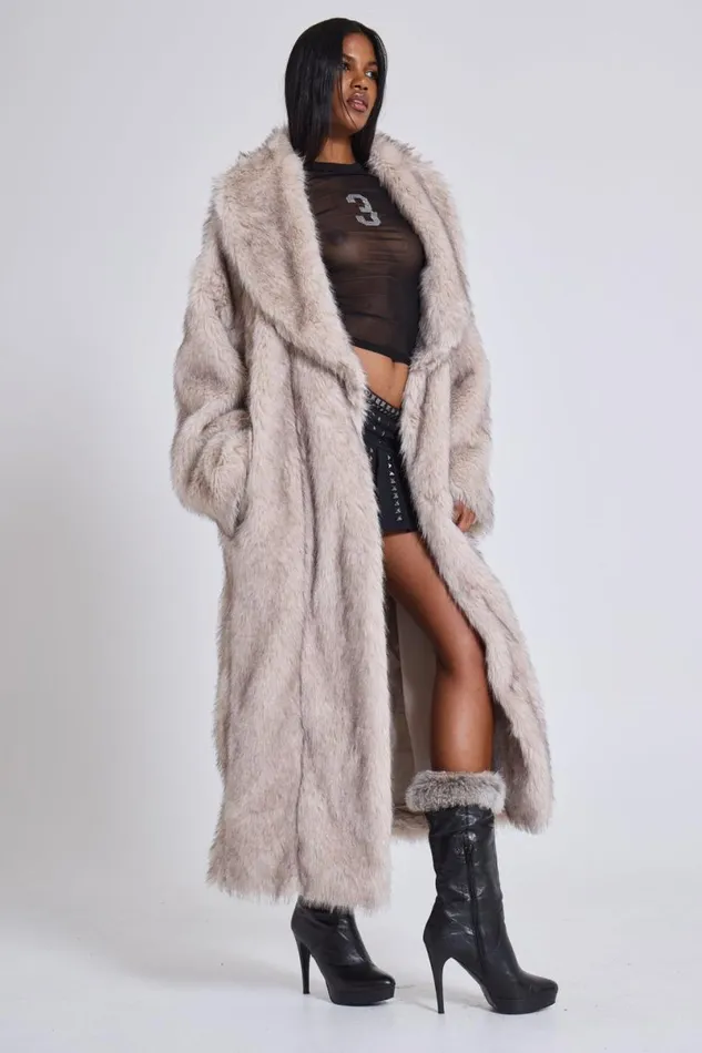 Jaded London Coats Women Alaska Faux Fur Coat White