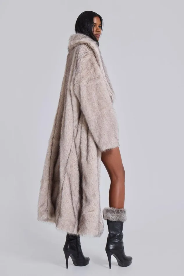Jaded London Coats Women Alaska Faux Fur Coat White