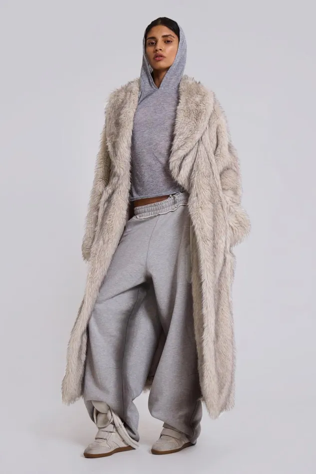 Jaded London Coats Women Alaska Faux Fur Coat White