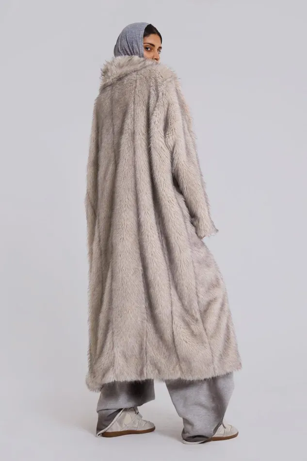 Jaded London Coats Women Alaska Faux Fur Coat White