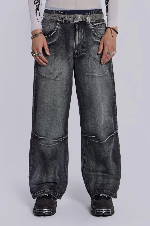 Jaded London Colossus Jeans Men Black Ethereal Colossus Jeans Black