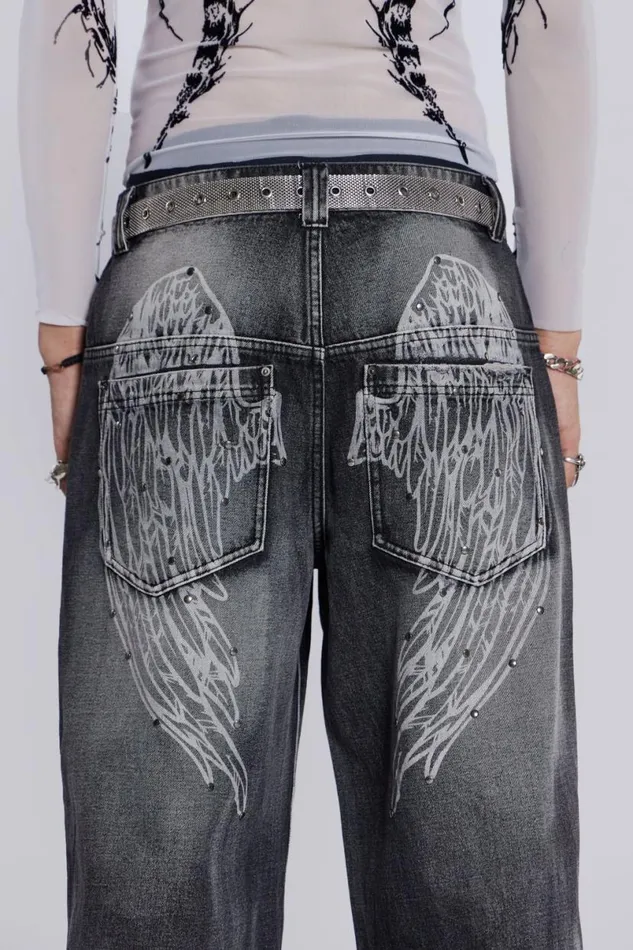 Jaded London Colossus Jeans Men Black Ethereal Colossus Jeans Black
