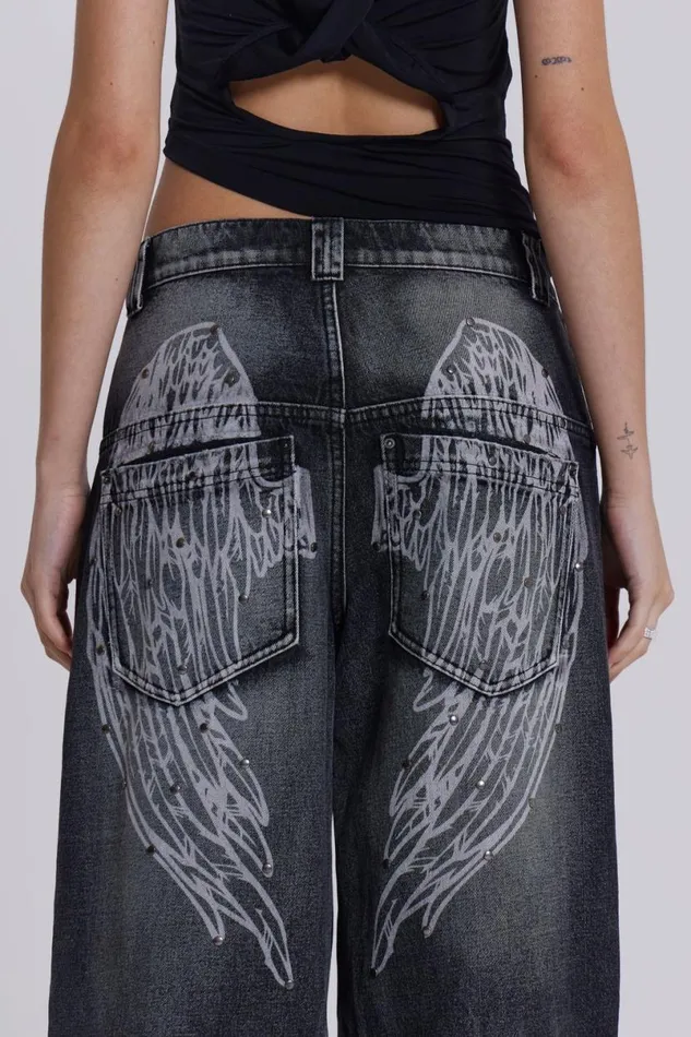 Jaded London Colossus Jeans Men Black Ethereal Colossus Jeans Black