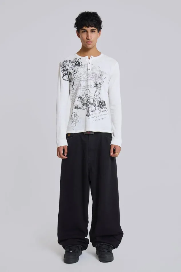 Jaded London Colossus Jeans MenUnisex Sacred XL Colossus Jeans Black