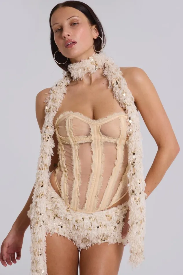 Jaded London Corsets Women First Date Organza Corset Multi