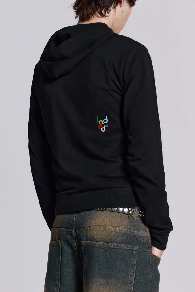 Jaded London Hoodies and Sweatshirts Men Starry Eyed Julius Hoodie Black