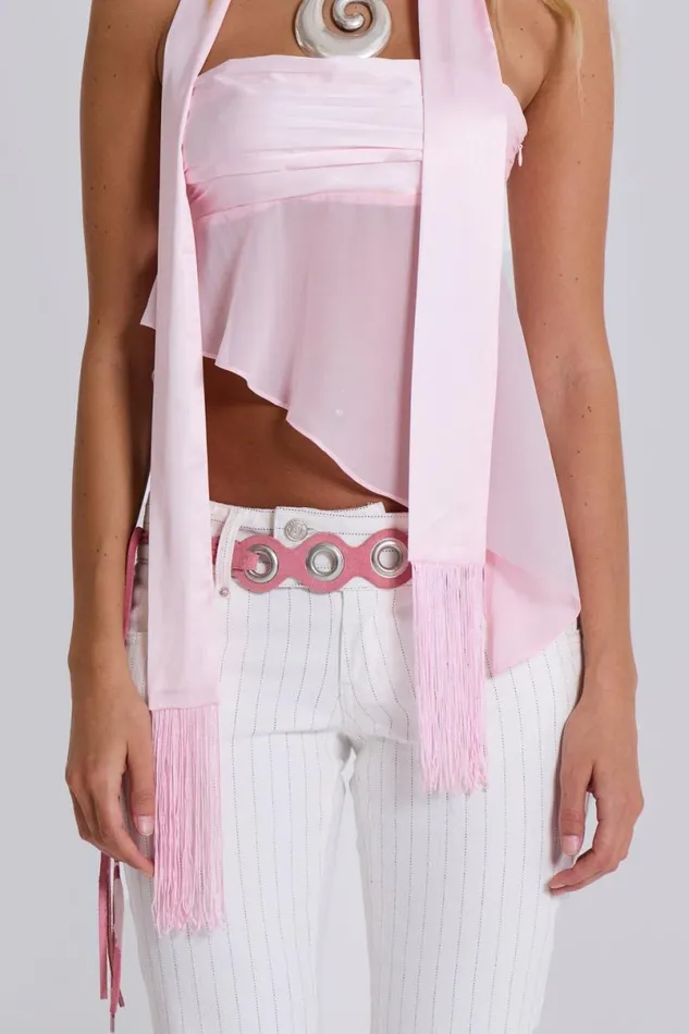 Jaded London Jeans Women White Pinstripe Thirteen Jeans White