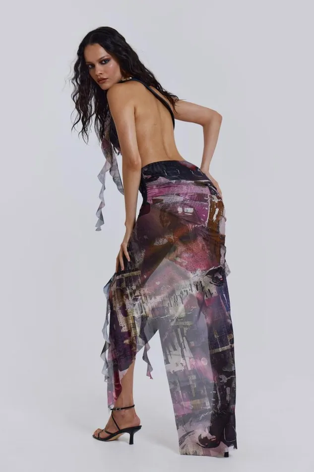 Jaded London Maxi Dresses Women Void Maxi Dress Multi