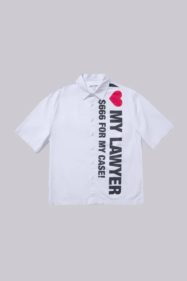 Jaded London Shirts Men Lawyer Shirt White